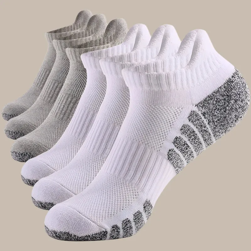 3pairs Thick Low cut Running Socks