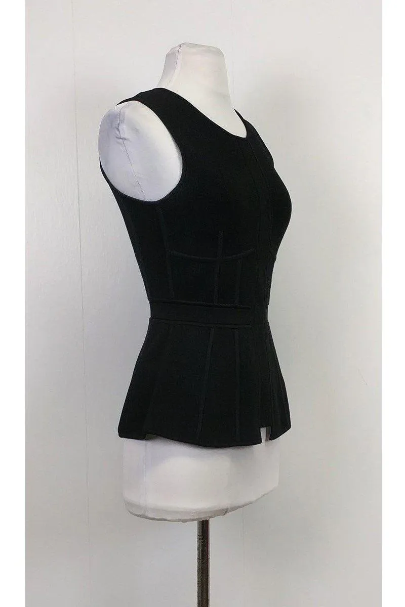 A.L.C. - Black Peplum Top Sz XS