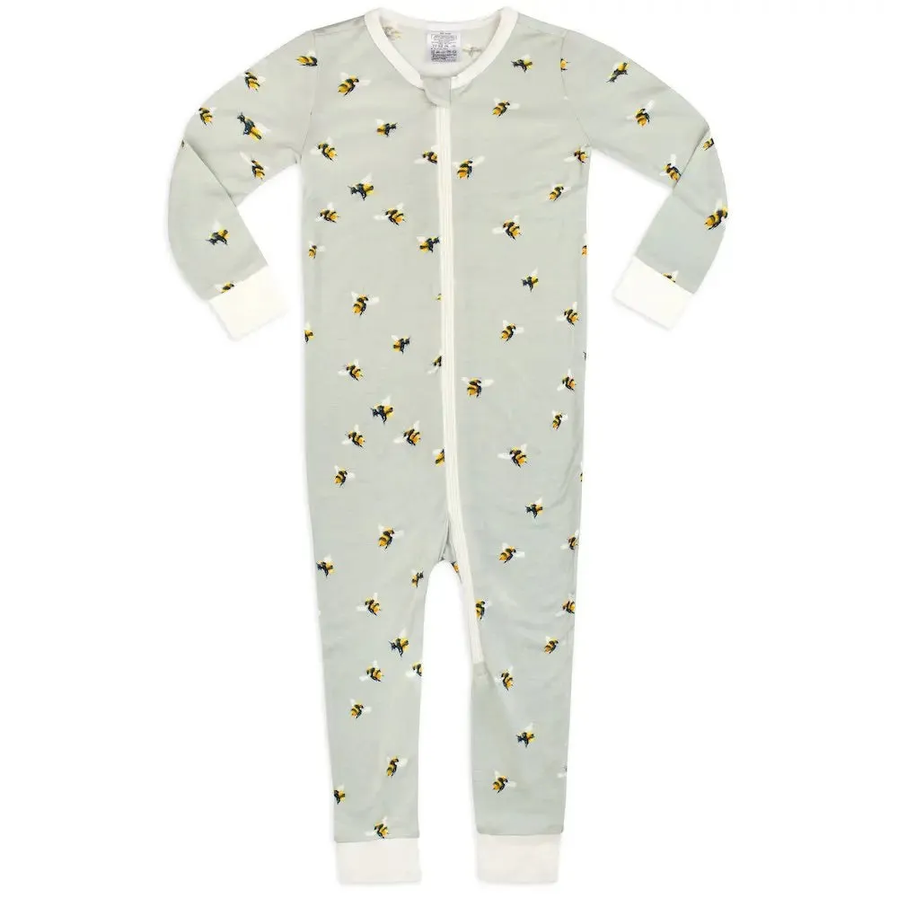 Bamboo Zipper Pajamas by Milkbarn