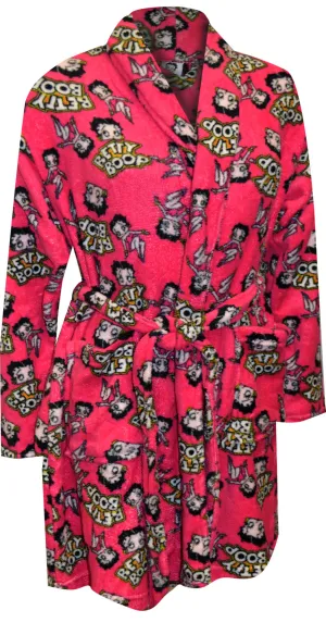 Betty Boop Fuchsia Super Soft Plush Robe