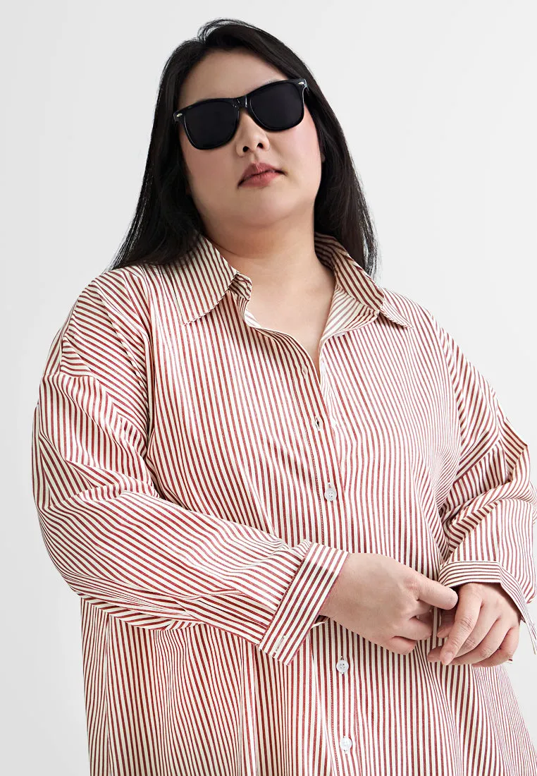 Birdie Stripes Button Long Sleeve Shirt