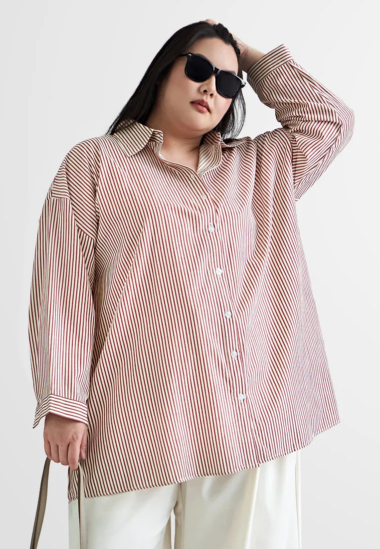 Birdie Stripes Button Long Sleeve Shirt