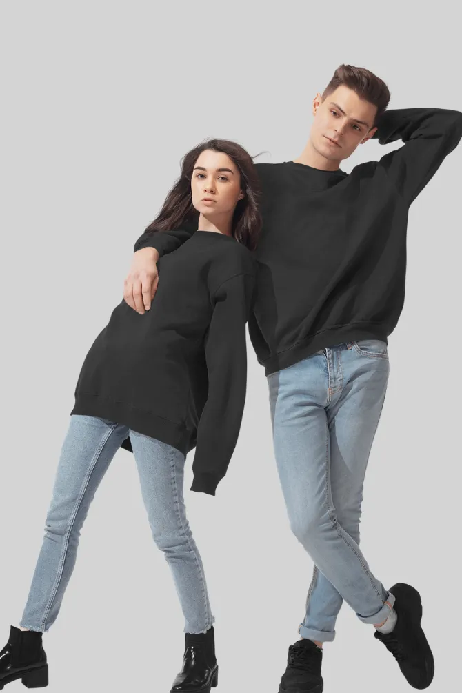 Black Oversized Sweatshirt for women