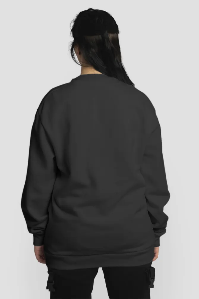 Black Oversized Sweatshirt for women