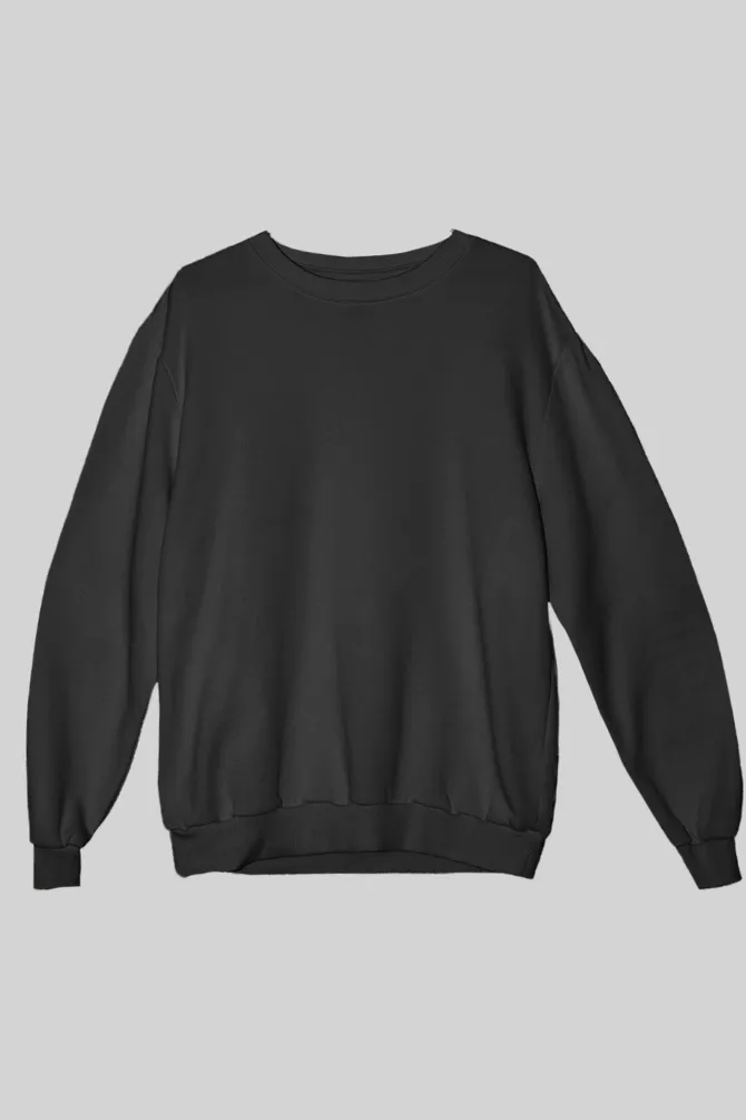 Black Oversized Sweatshirt for women