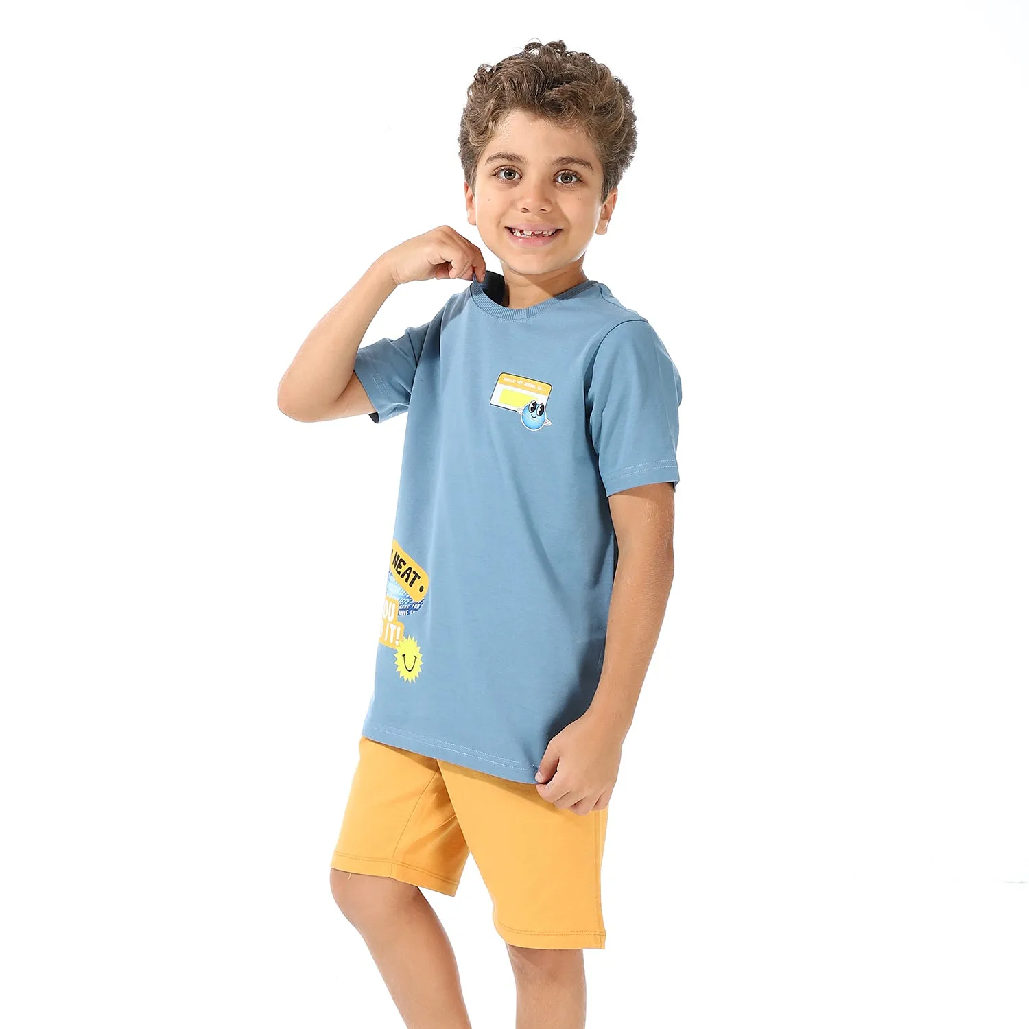 Boy's Summer Pajama - Denim