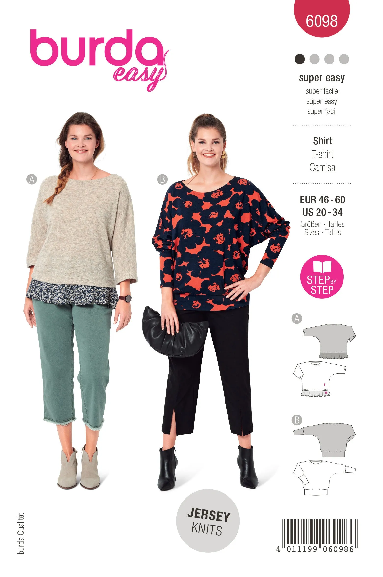 Burda Knit Tops 6098