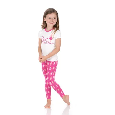 Calypso Ballerina Graphic Tee S/S Pajama Set w/Pants