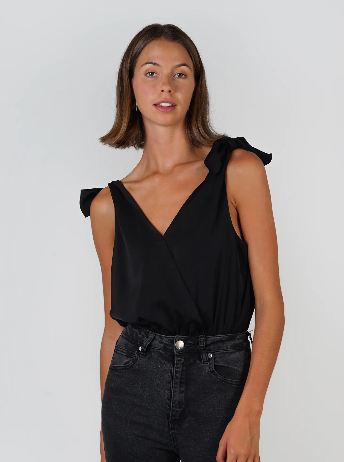 Double Knot Bodysuit- Black