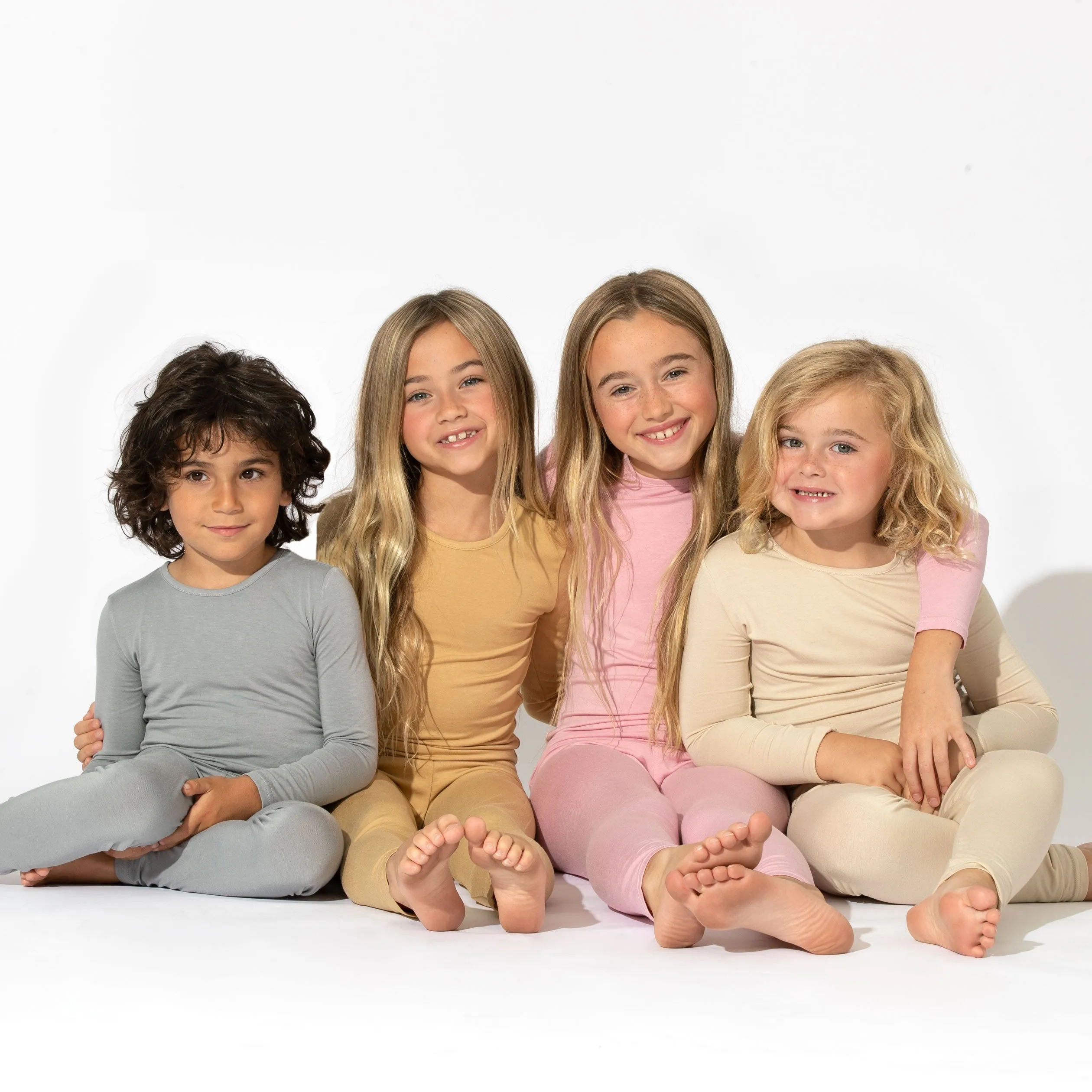 Dusty Rose Bamboo Kids Pajamas