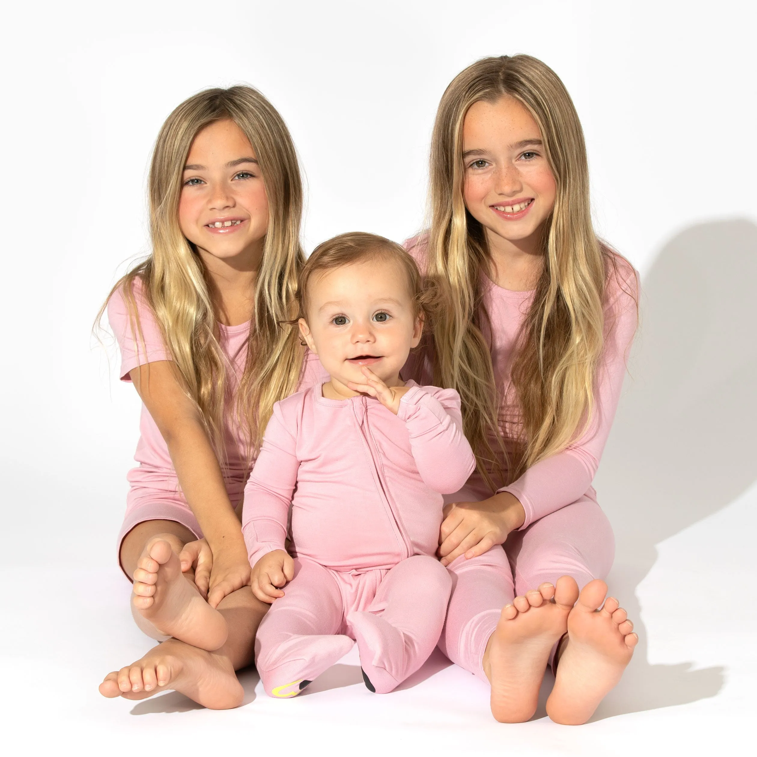 Dusty Rose Bamboo Kids Pajamas