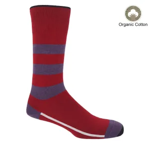 Equilibrium Organic Men's Socks - Red