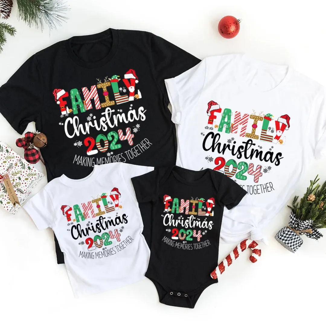 Family Christmas Making Memories Baby Romper - Black