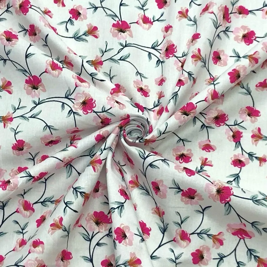 Flower Heaven Cotton Poplin Fabric