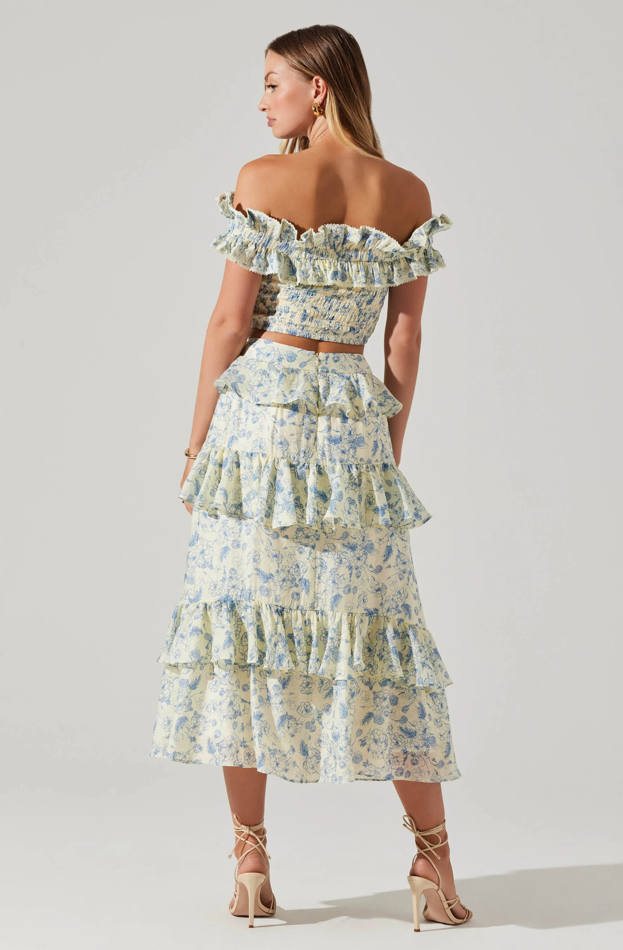 Foufette Floral Tiered Skirt