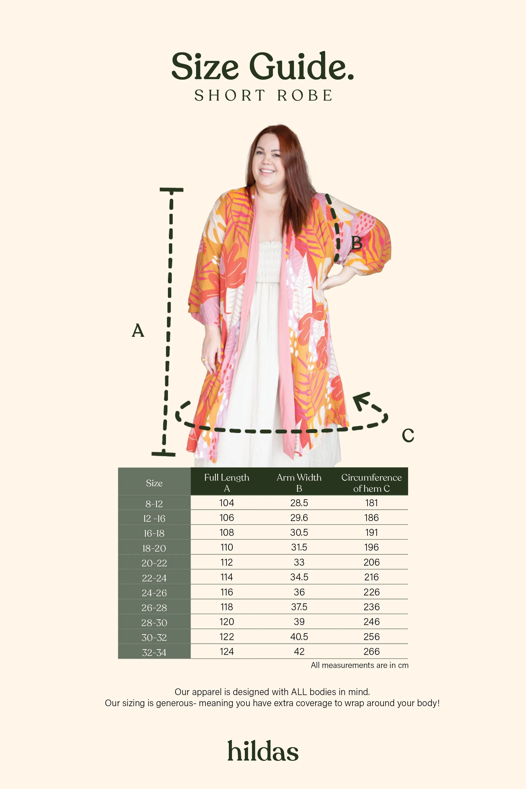 Gillianne Short Reversible Robe