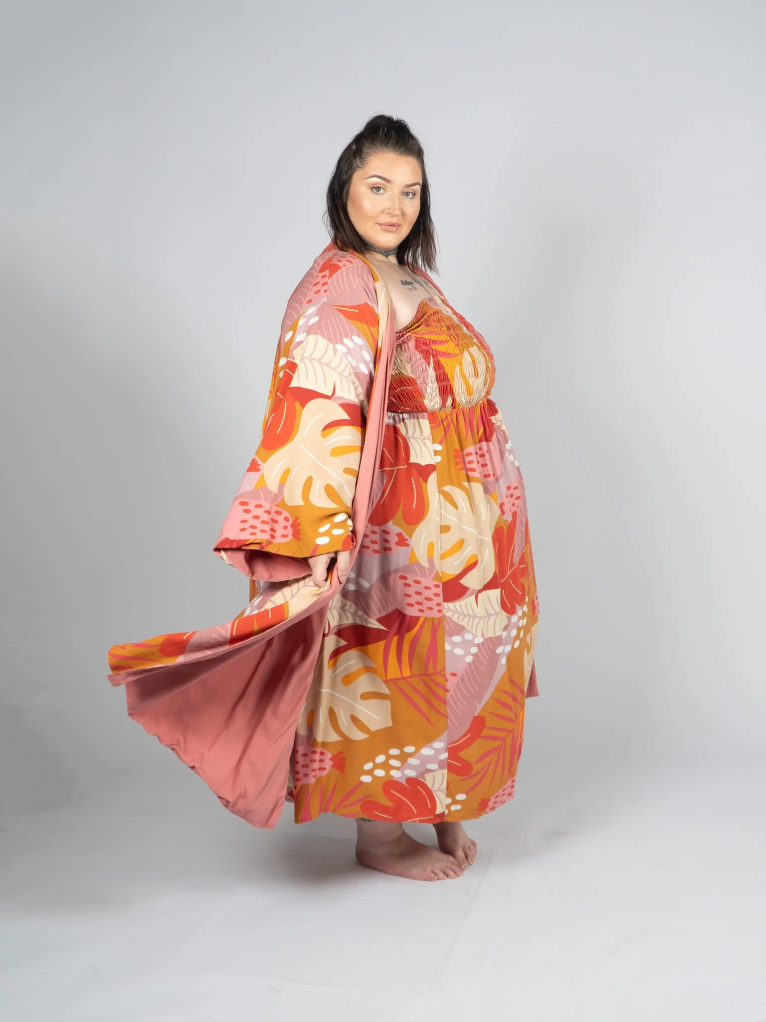 Gillianne Short Reversible Robe