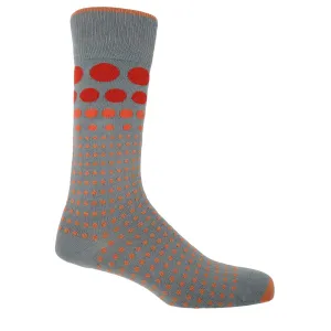 Grad Polka Men's Socks - Grey