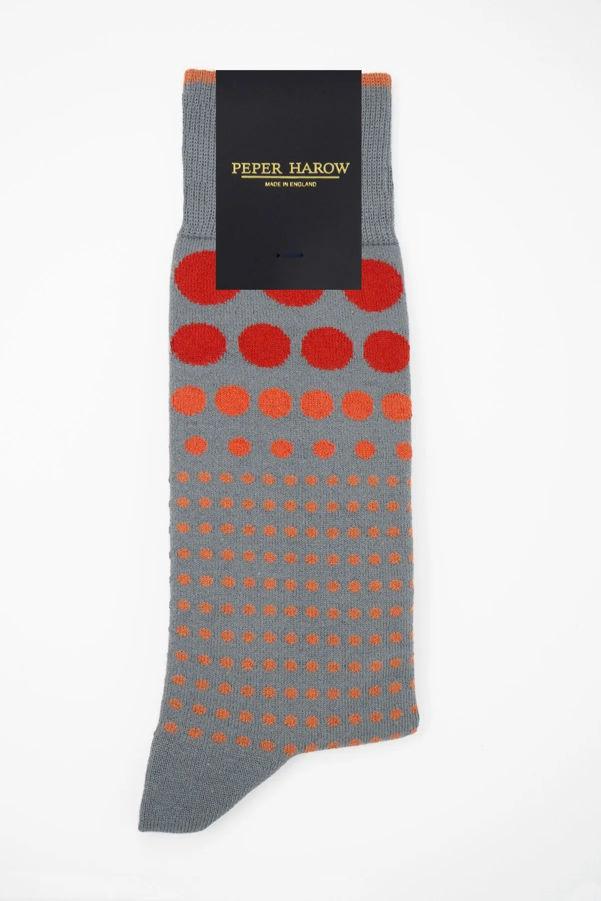 Grad Polka Men's Socks - Grey