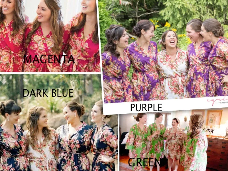 Green Bridesmaids Robes