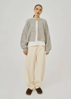 Hazina knit cardigan - Light grey melange