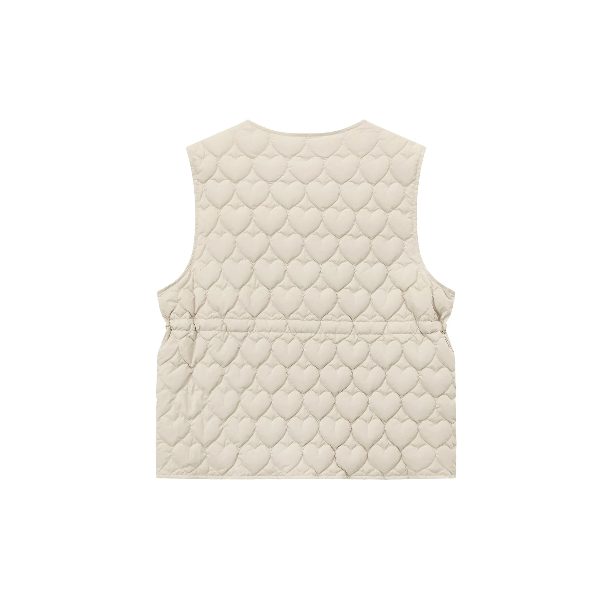 Heart Quilted Padded Vest