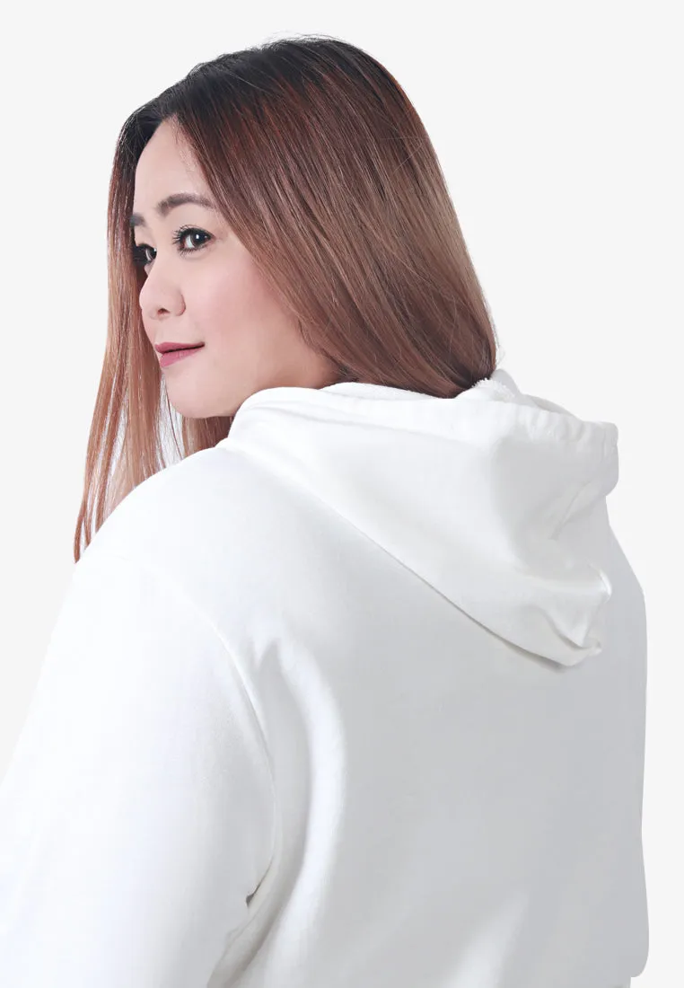 Hera Premium Staycation Long Sleeve Hoodie - White