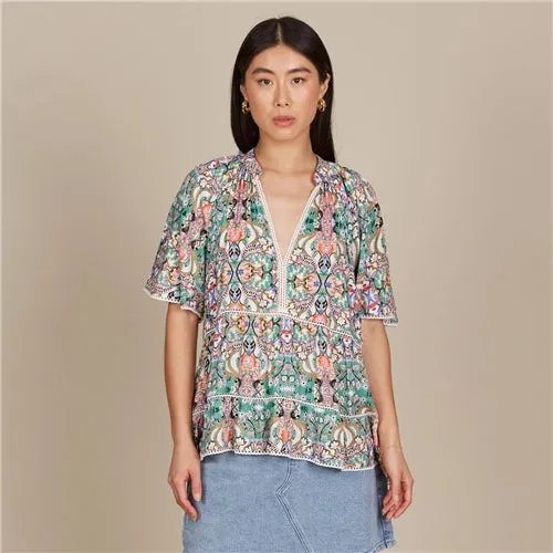 Isle of Mine Esme Top - Lotus Fleuron