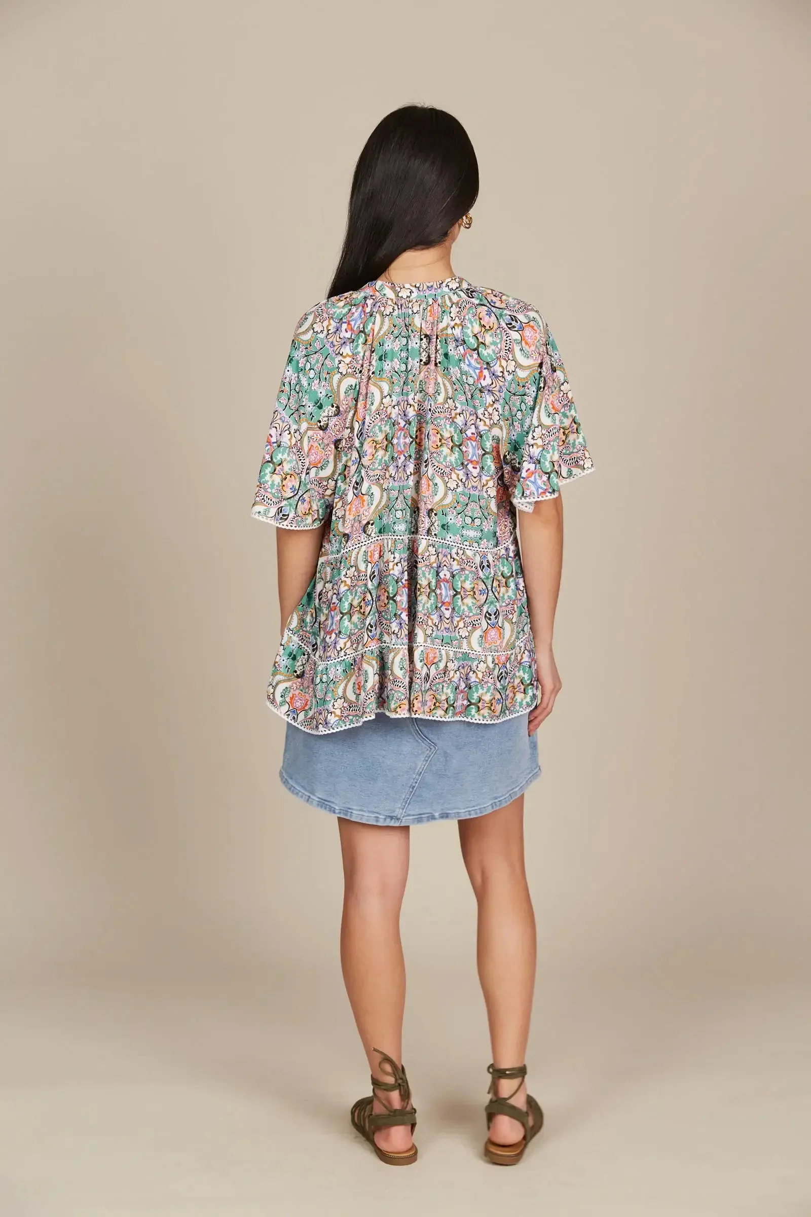 Isle of Mine Esme Top - Lotus Fleuron