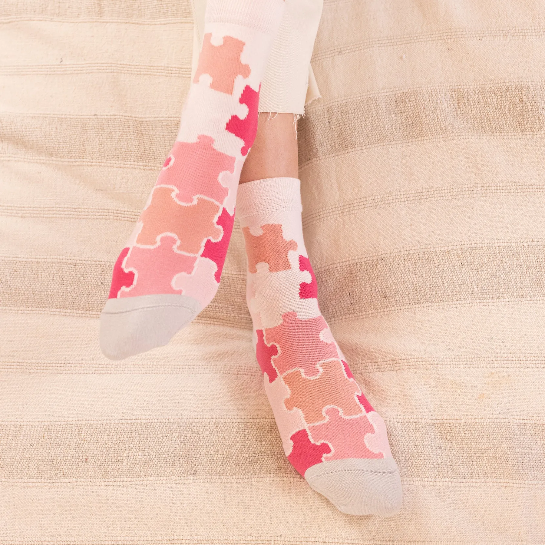 Jigsaw Women's Socks - Pink