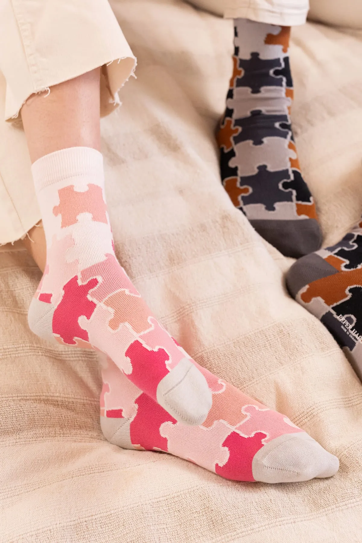 Jigsaw Women's Socks - Pink