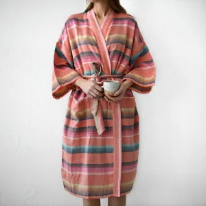 Kaftanese Cotton Gauze Robe : Rose Peach