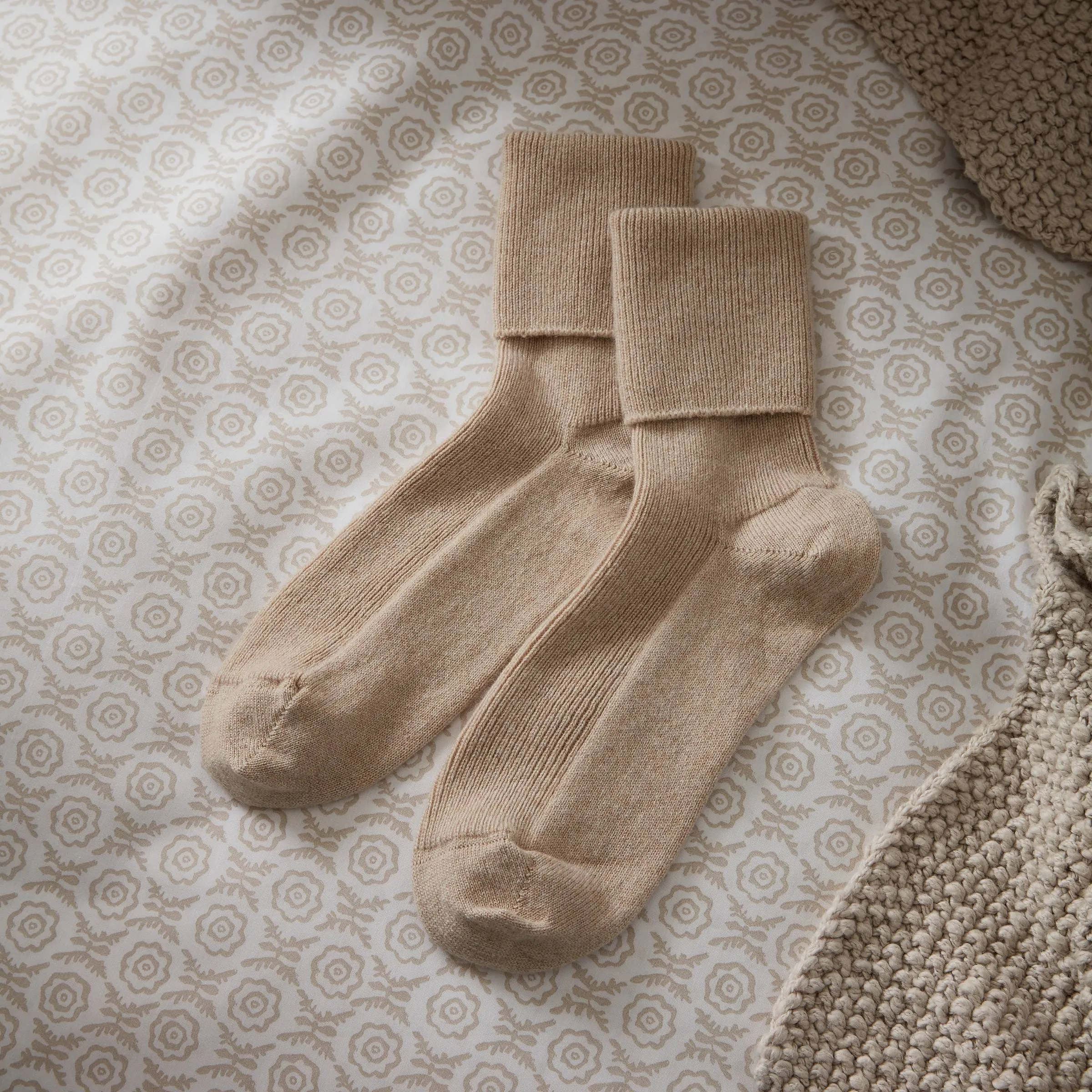 Knitted Socks, Linen