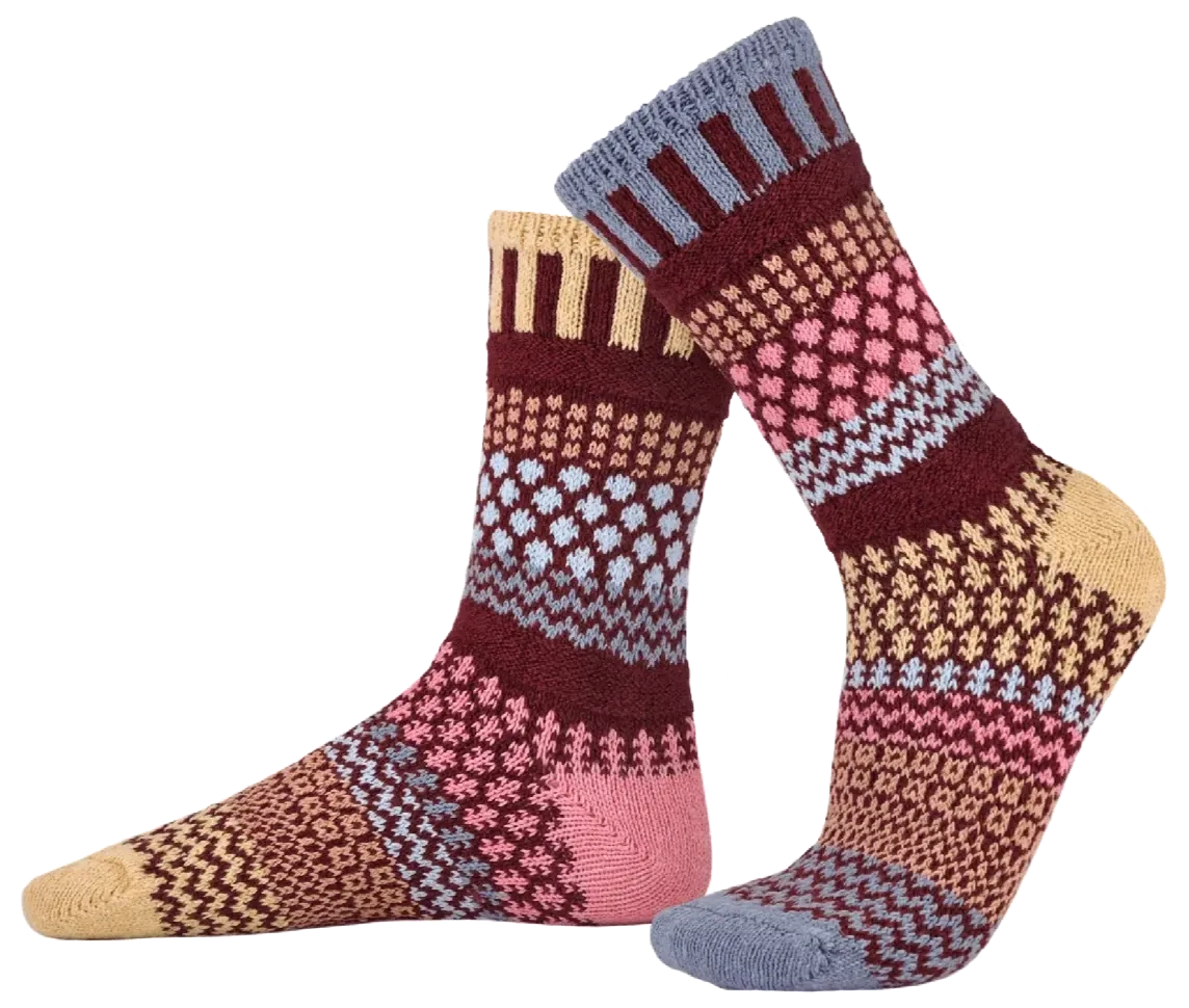 Larkspur Recycled Cotton Crew Socks