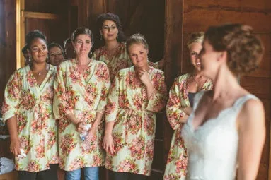 Light Yellow Bridesmaids Robes