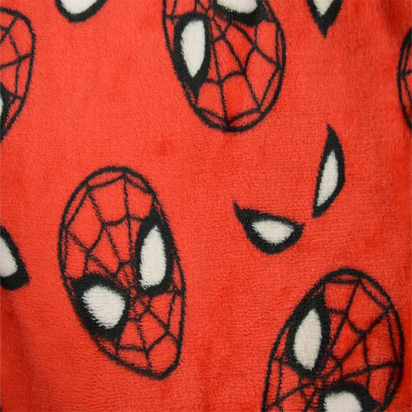 Marvel Comics Spiderman Red Plush Robe