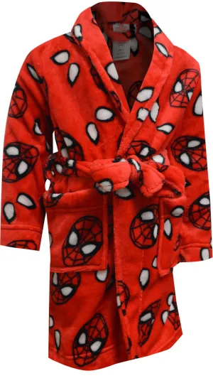 Marvel Comics Spiderman Red Plush Robe