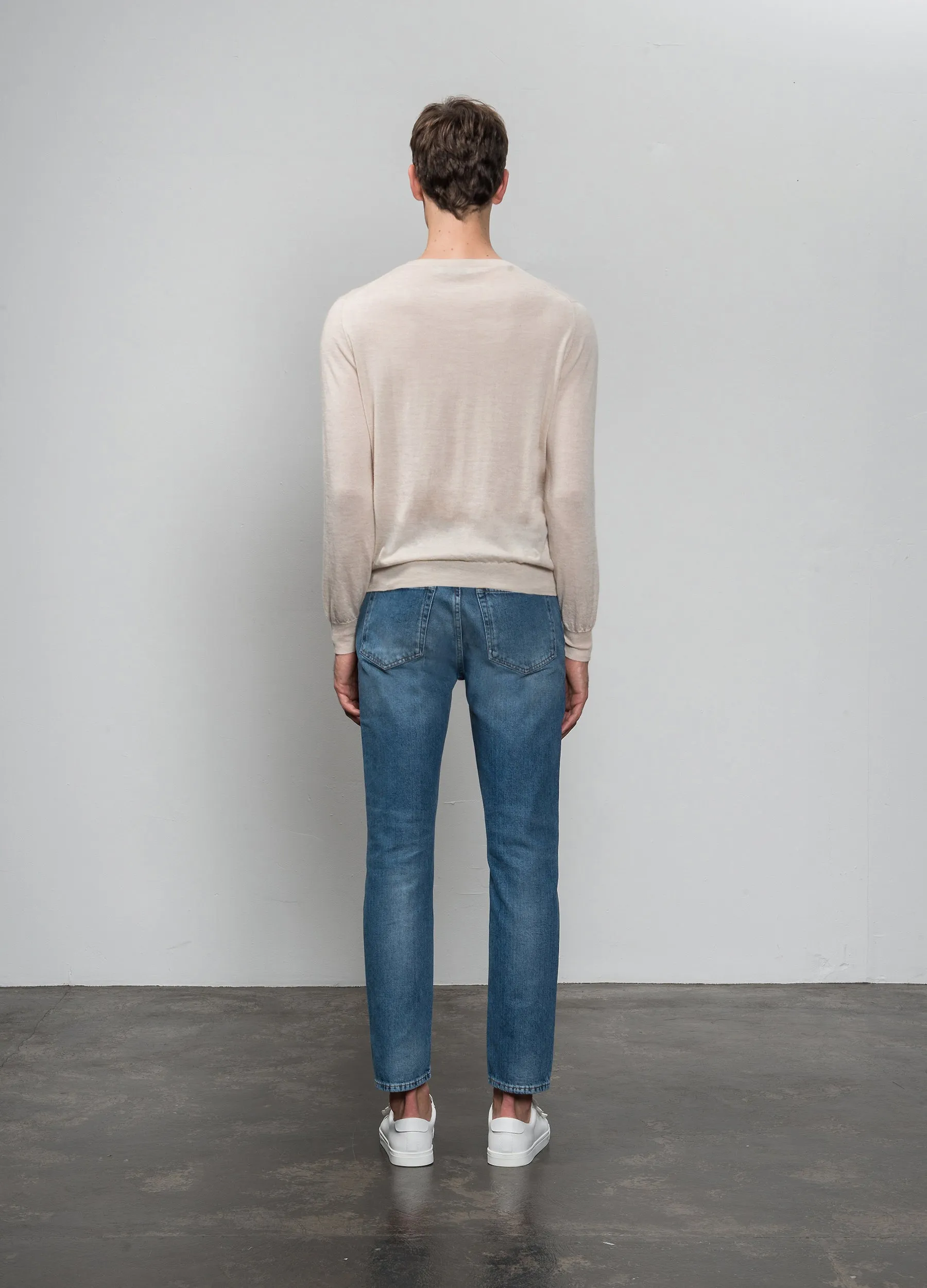 Men Lightweight Crew Neck_Porridge