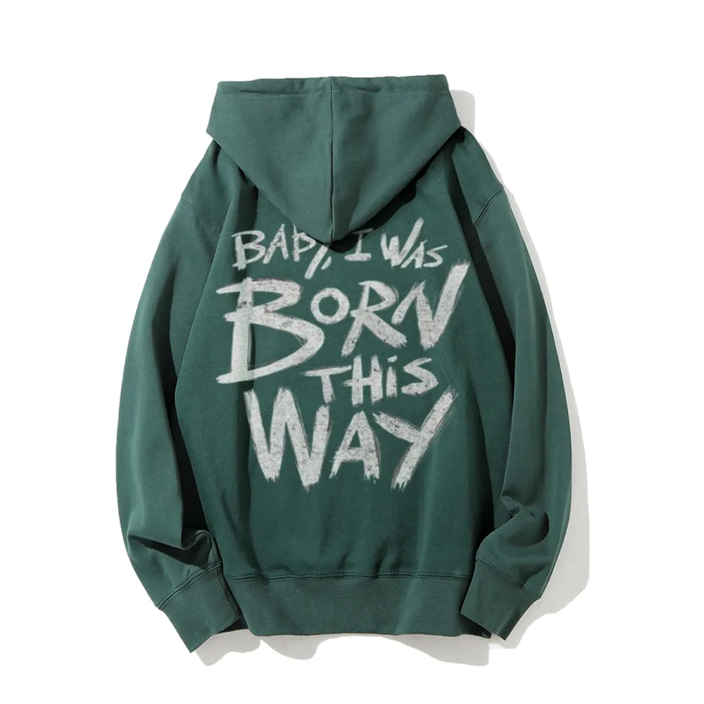 Mens I WAS BROKEN THIS WAY Graphic Hoodies