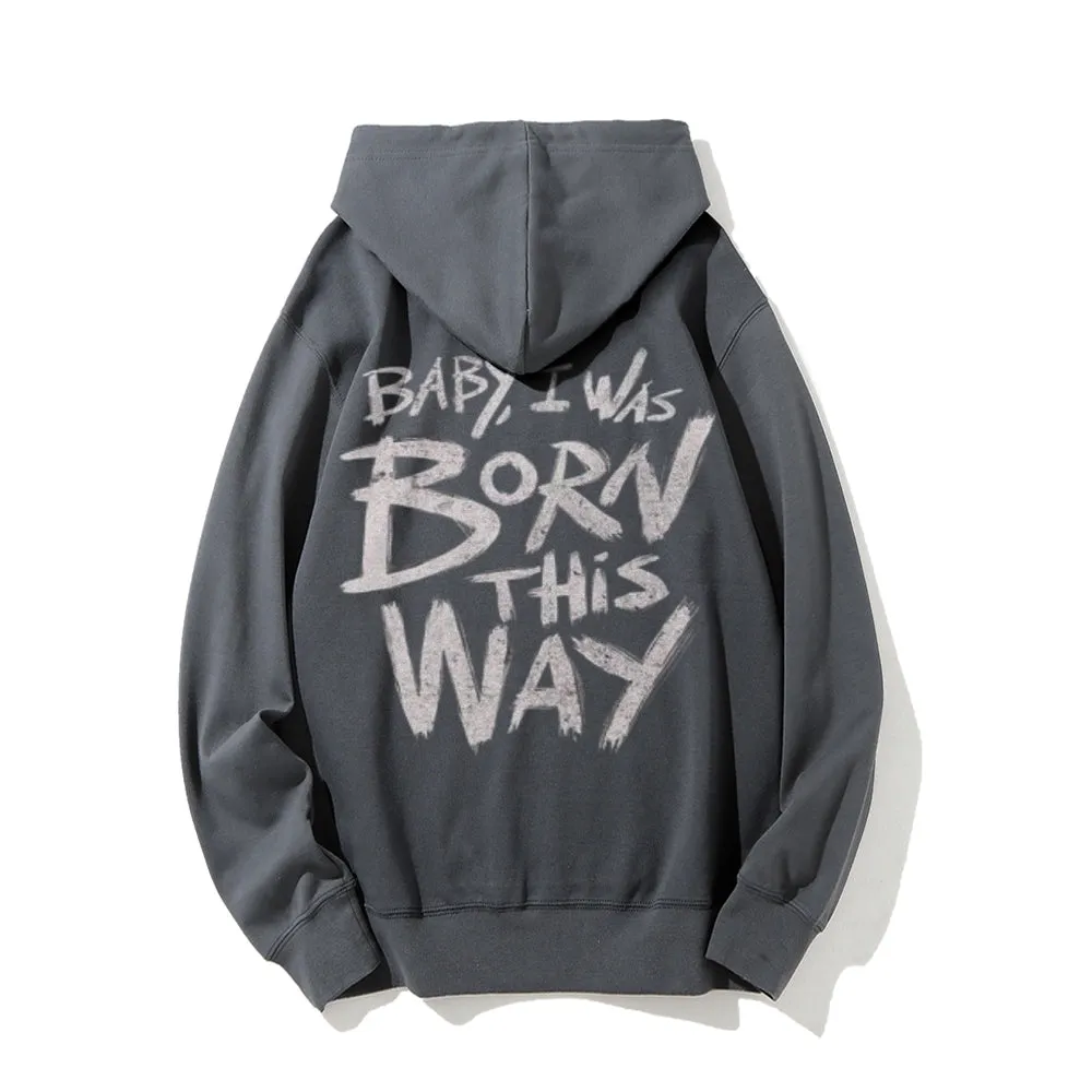 Mens I WAS BROKEN THIS WAY Graphic Hoodies