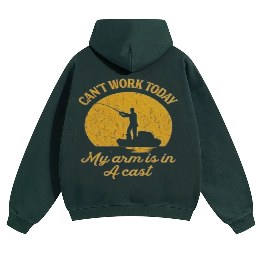 Mens Vintage Can't Work Today Hoodies