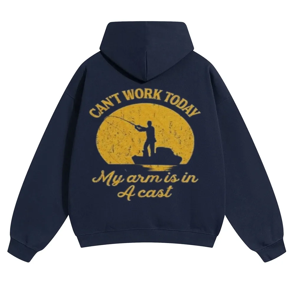 Mens Vintage Can't Work Today Hoodies