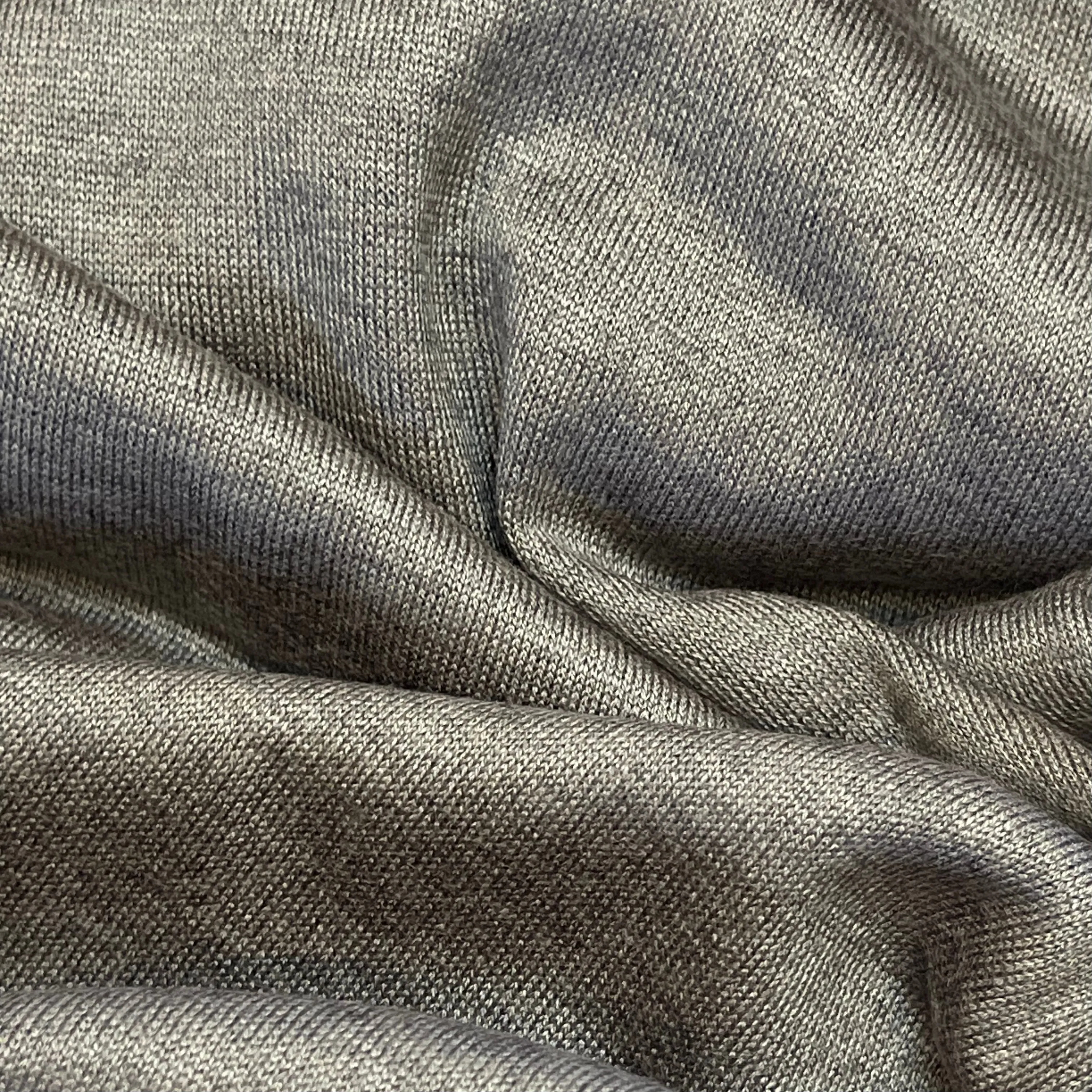 Mink Grey Marle Wool Blend Jersey