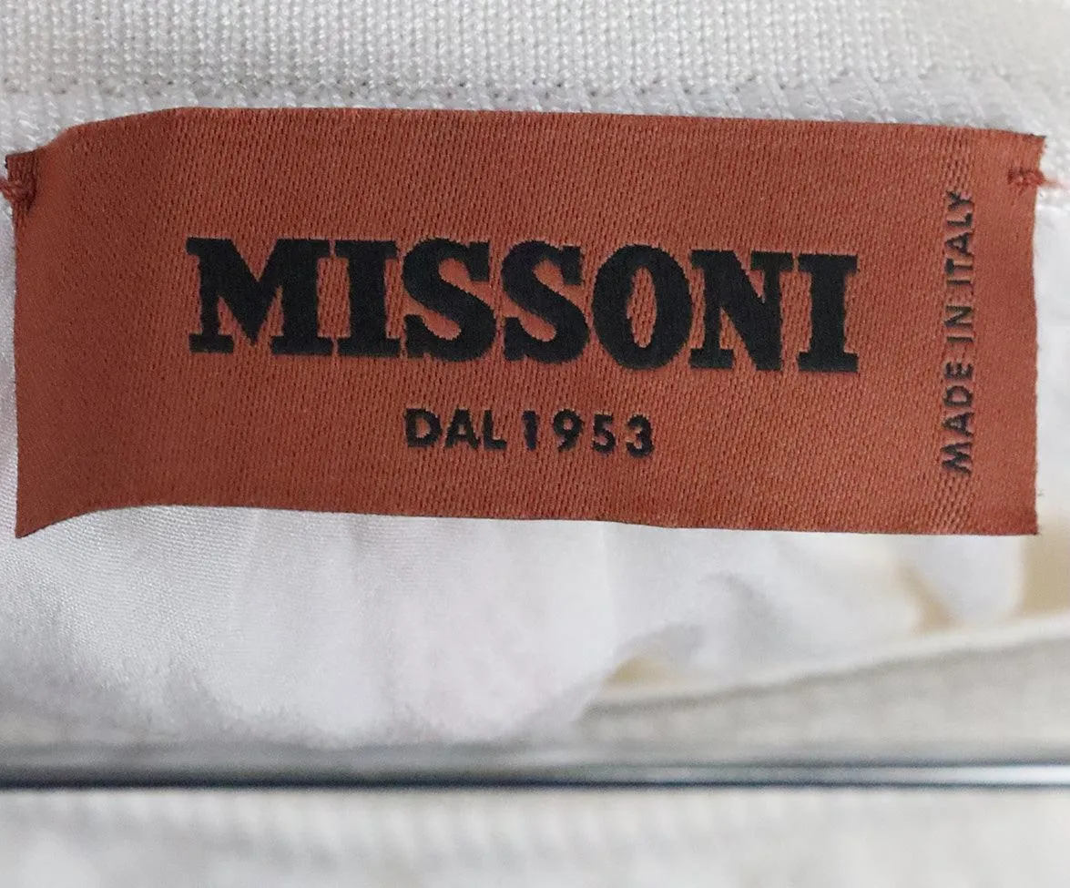 Missoni White Knit Pants sz 2