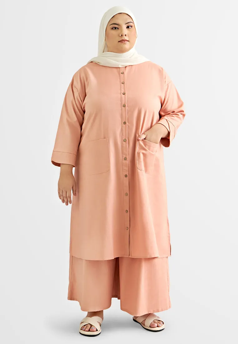 Nami ZEN 2024 Long Button Tunic Top