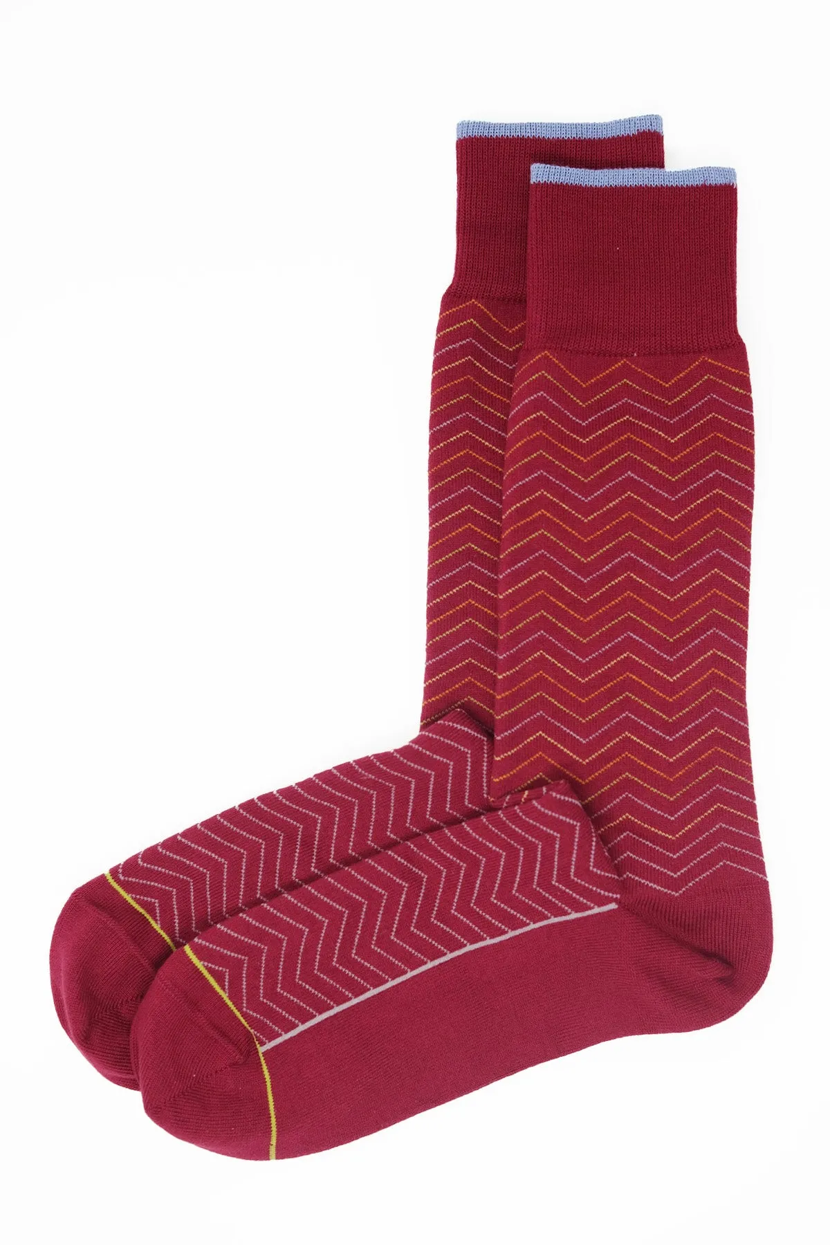 Oblique Men's Socks - Red