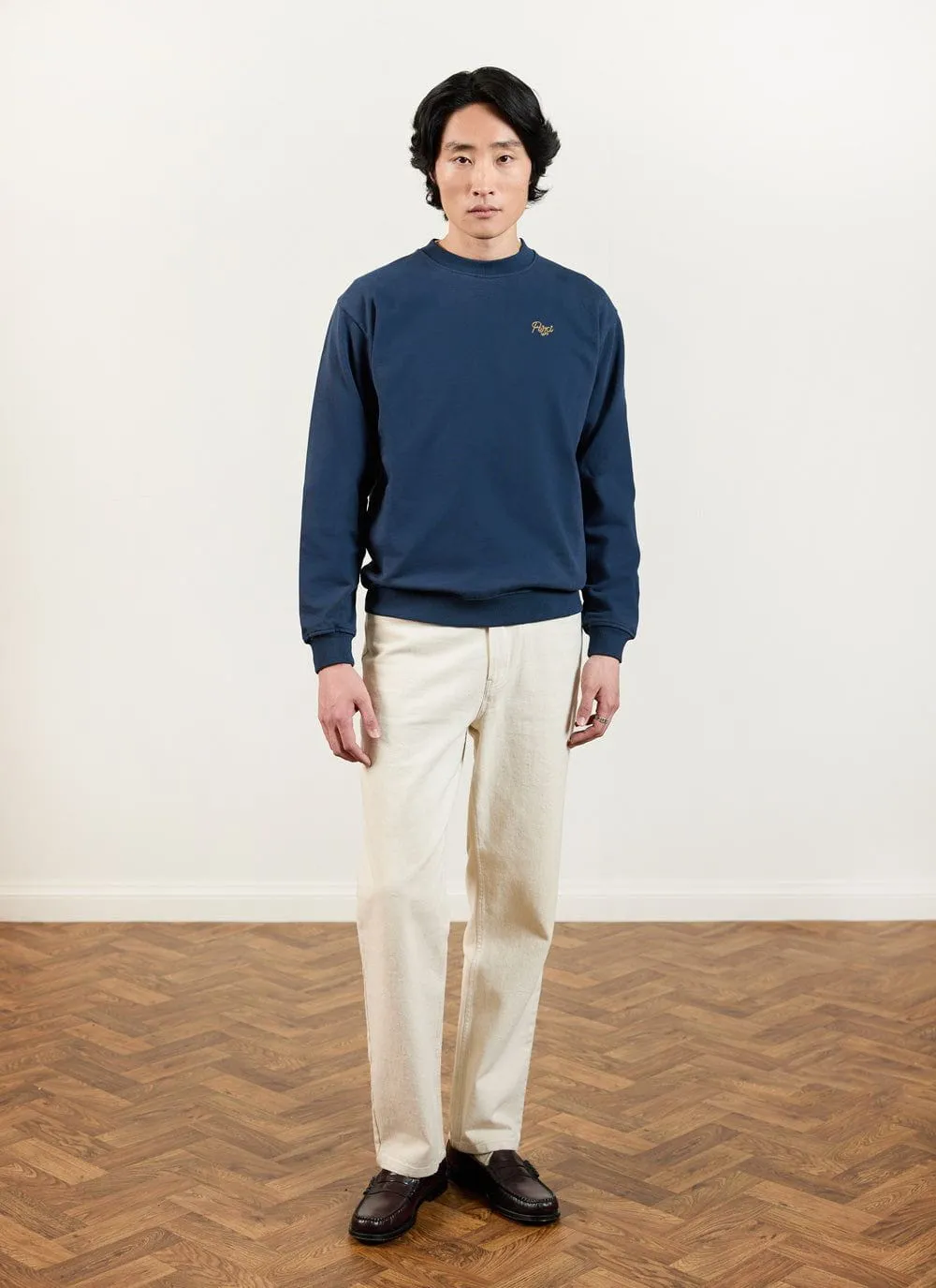 Perci Chainstitch Sweatshirt | Navy