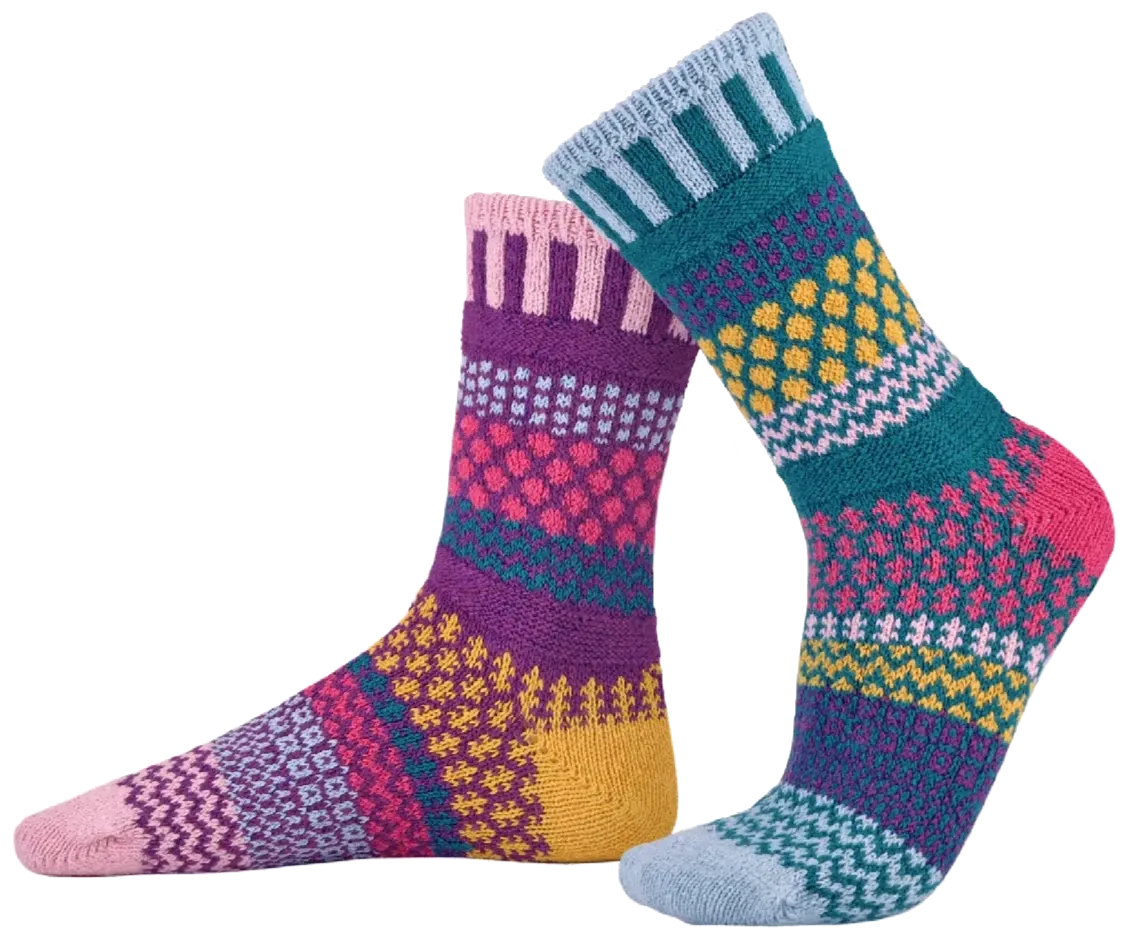 Petunia Recycled Cotton Crew Socks