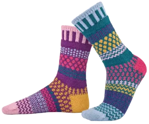 Petunia Recycled Cotton Crew Socks