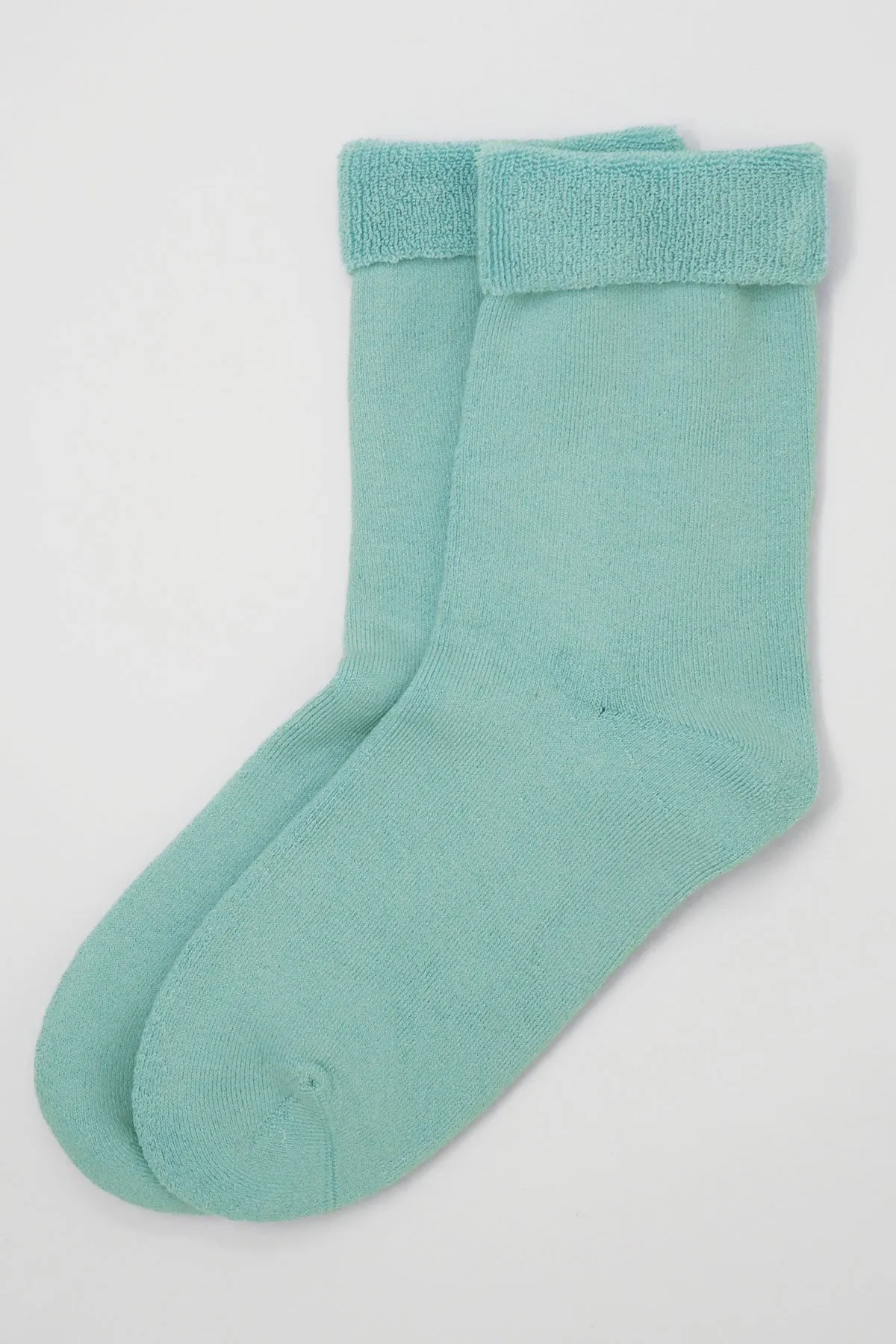 Plain Women's Bed Socks - Blue